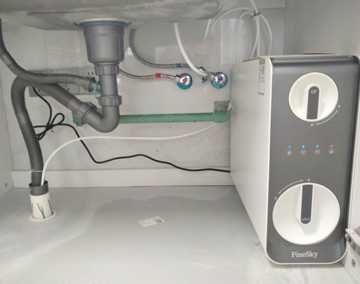 前置過濾器+廚下凈水機(jī)-深圳市天嶼花園客戶案例