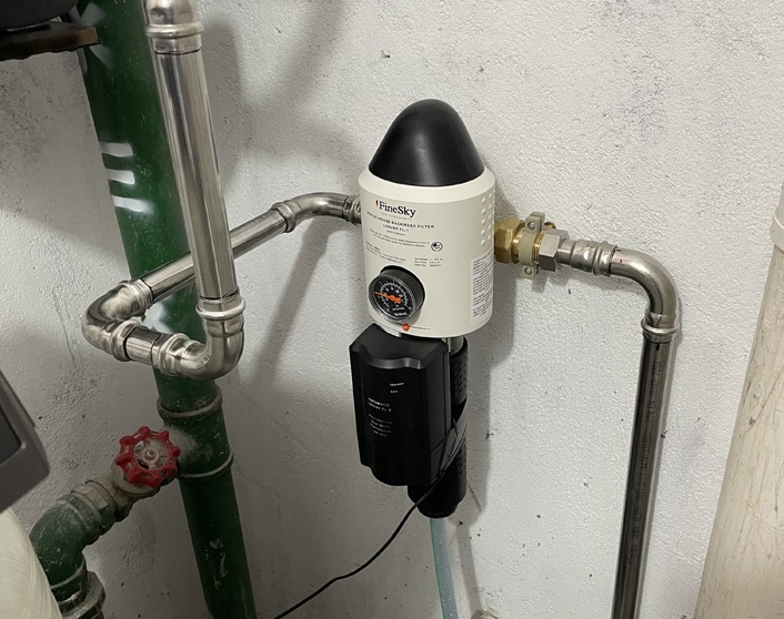 深圳合泰御景翠峰小區 安裝法茲前置過濾器+中央凈水機+軟水機(圖2) 法茲前置過濾器+中央凈水機+軟水機