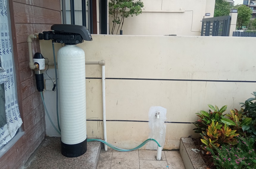 惠州碧桂園客戶安裝 前置過濾器+中央凈水器案例